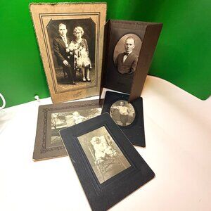 Antique Ephemera 1900s Cabinet Photos Wausau WI Family Lot Identified Baker Name